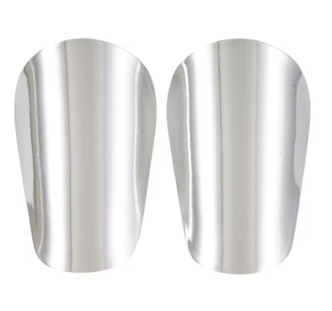 GripZone Mini Chrome Shin Pads | Ultra-Lightweight Elite Football Guards