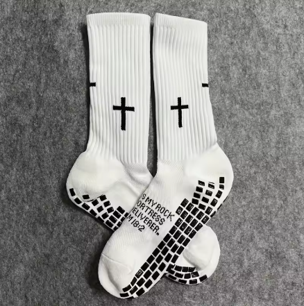 Grip Zone "Faith Over Fear" Pro Cross Grip Socks