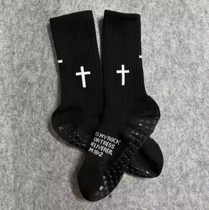 Grip Zone "Faith Over Fear" Pro Cross Grip Socks